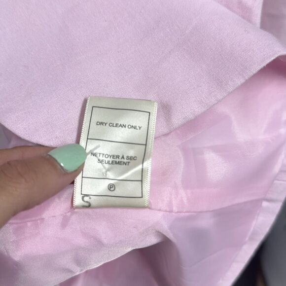 KC Brand Pink Blazer Structured Shoulders Oversized Jacket Size SMALL - Like New - Picture 3 of 4